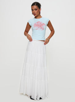 Mya Maxi Skirt White