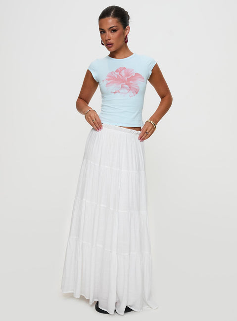 Mya Maxi Skirt White