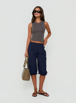 Riyah 3/4 Low Rise Nylon Trousers Navy