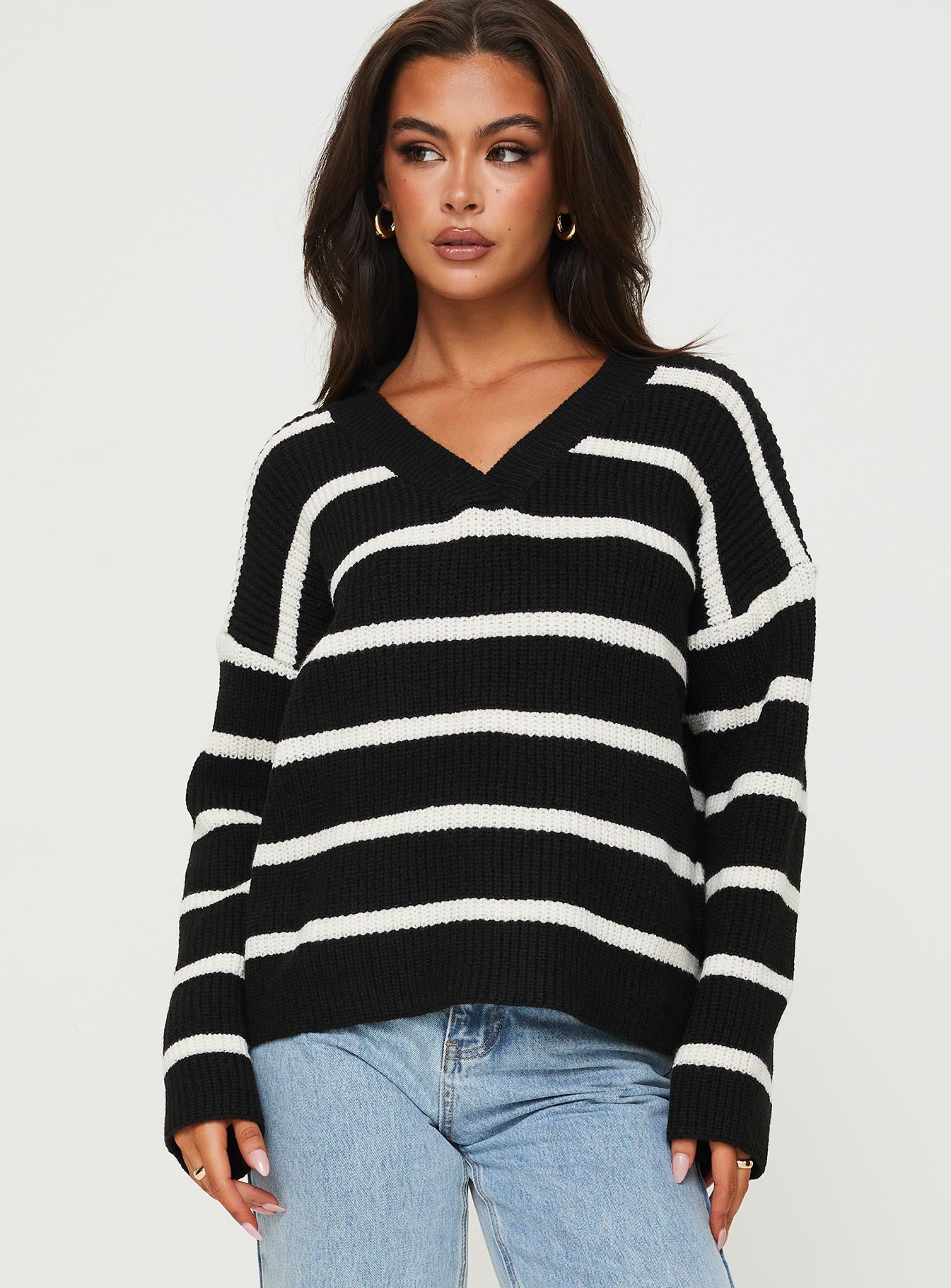 Forte Knit Sweater Black Princess Polly  regular 