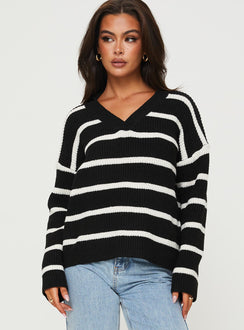 Forte Knit Sweater Black Princess Polly  regular 