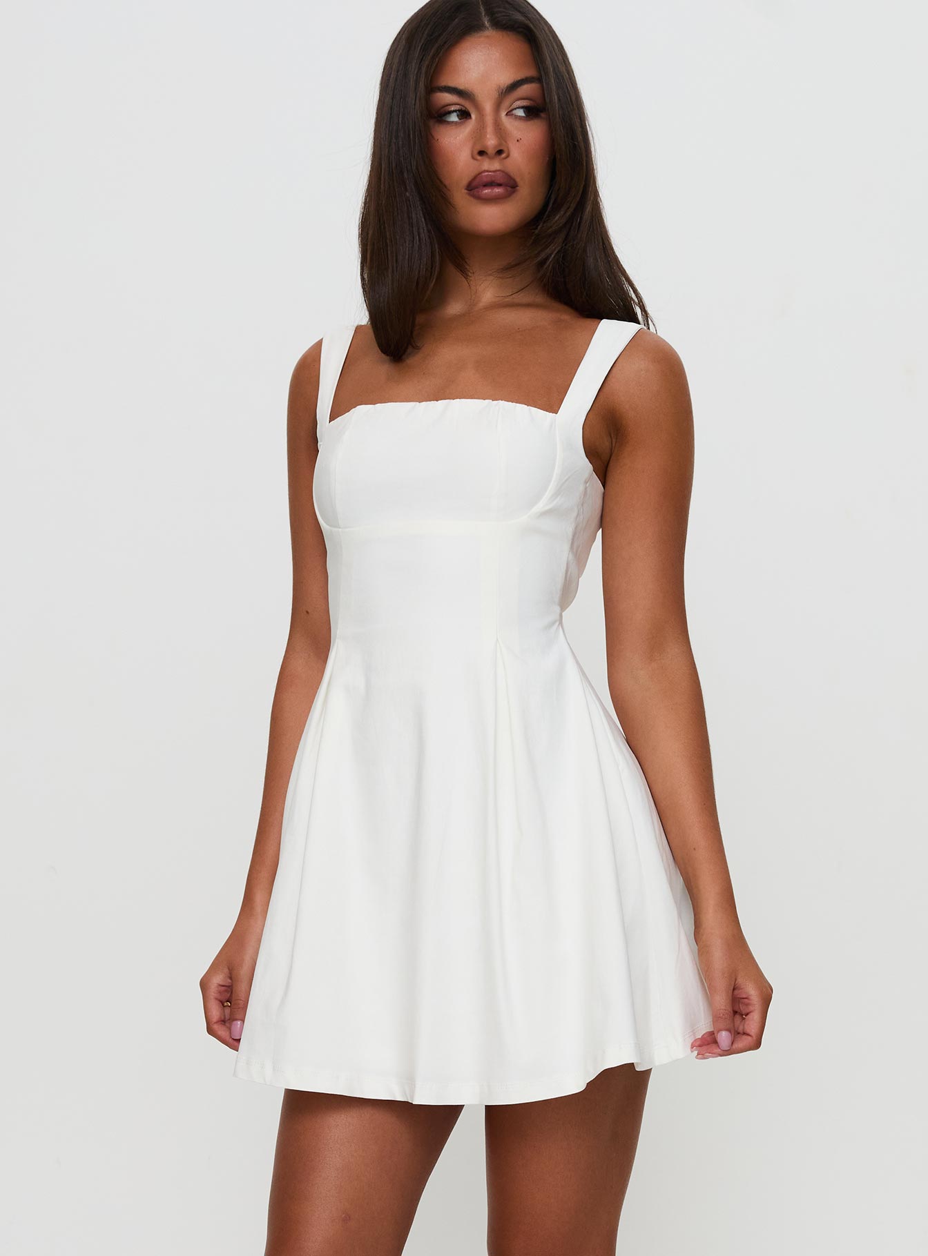 Xanthus Mini Dress White