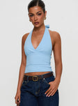 Whimsy Halter Top Blue