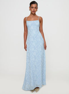 South Of France Maxi Dress Blue Petite