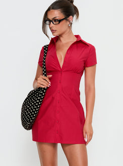 Motley Mini Dress Red