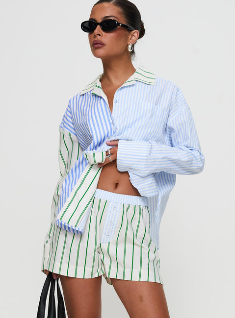 Broady Boxer Shorts Multi High Waisted Shorts 