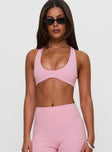 Pulse Active Halter Crop Pink