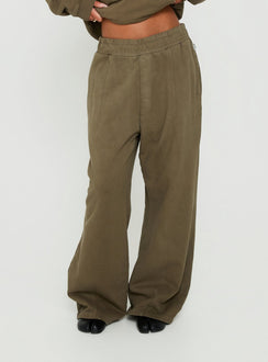 AT Fleece Baggy Sweatpant Washed Olive