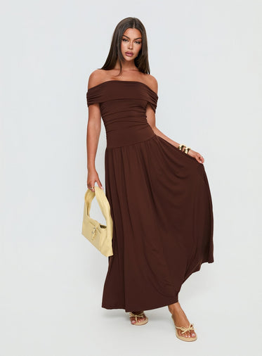 bombshell maxi dress black SIREN MAXI DRESS Black / S