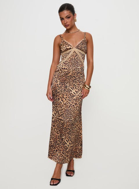 Sanctuary Maxi Dress Leopard
