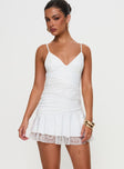 Love Is Alive Lace Mini Dress White