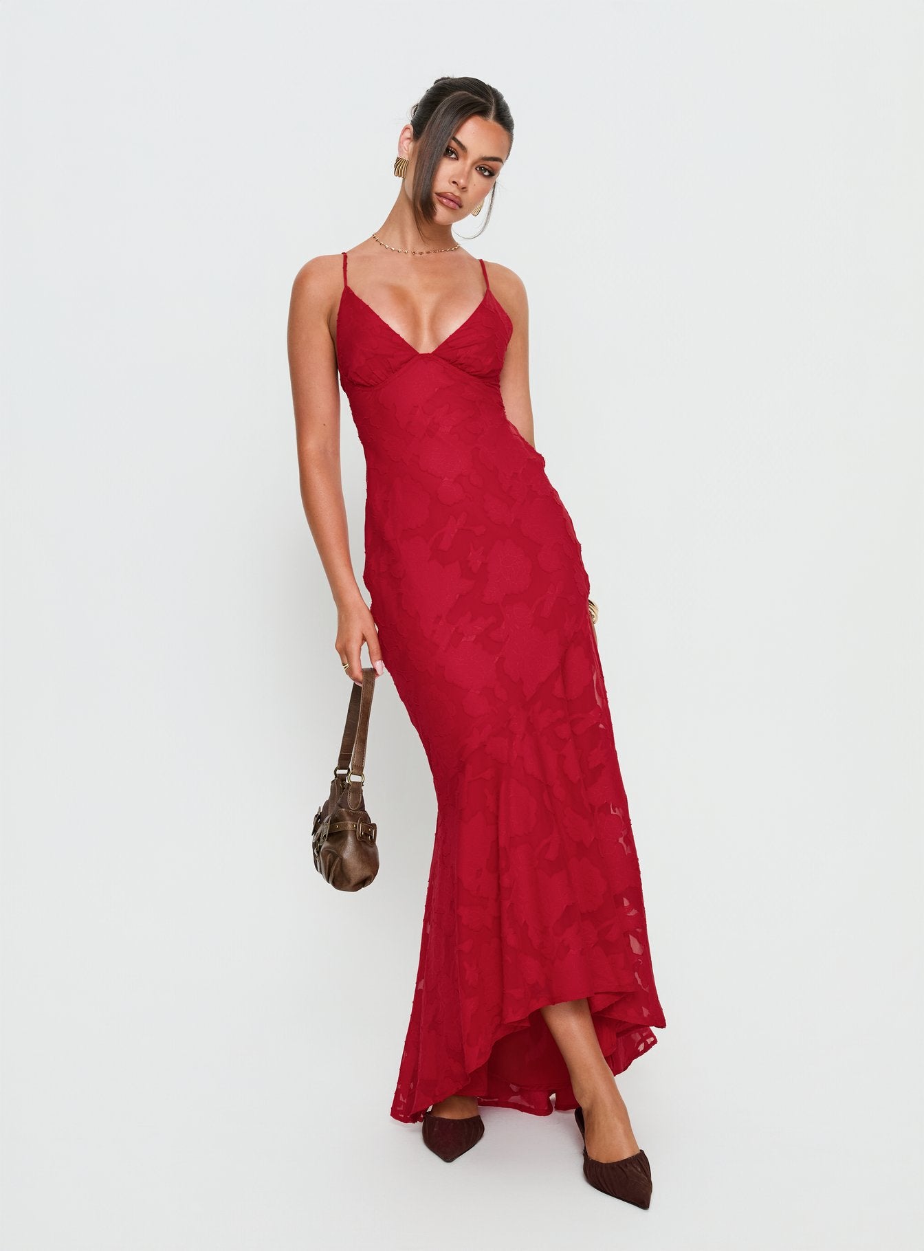 Cyrene Maxi Dress Red