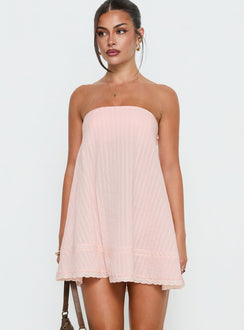 Gypsea Bandeau-Minikleid Light Pink