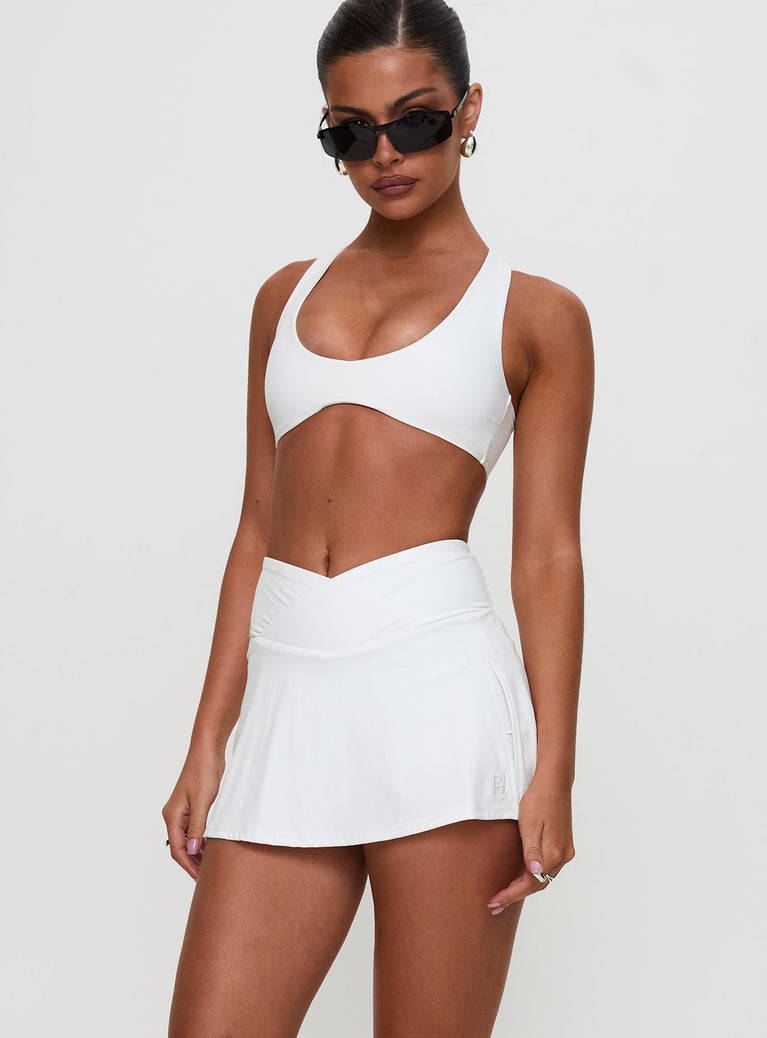 With Purpose Active Skort White