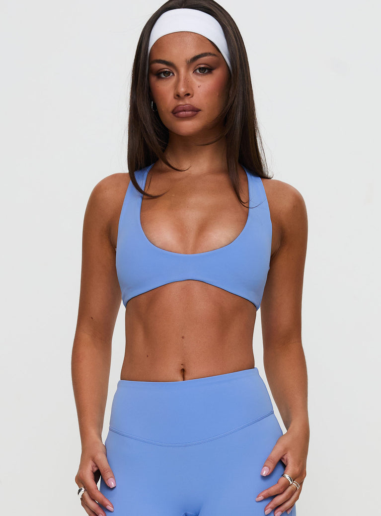 Pulse Active Halter Crop Blue