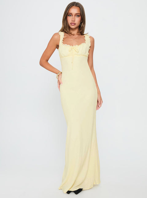 Lillette Maxi Dress Lemon