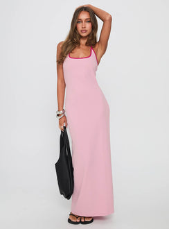 Teisha Halter Maxi Dress Pink