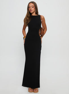 Sorcerer Keyhole Maxi Dress Black