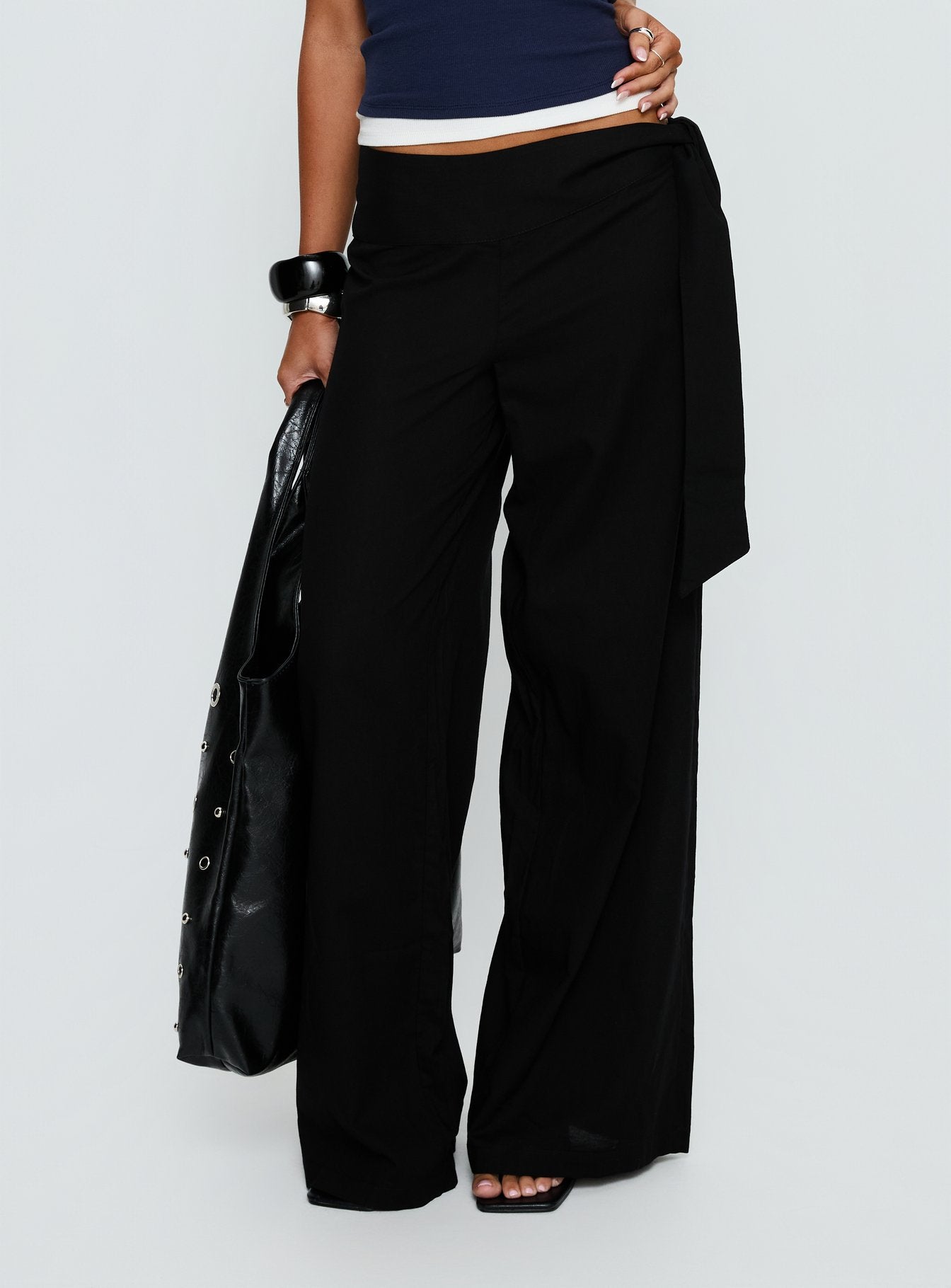 Wave Dancer Tie Pant Black