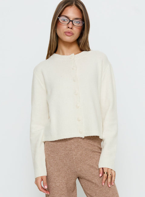 Denmark Cardigan White