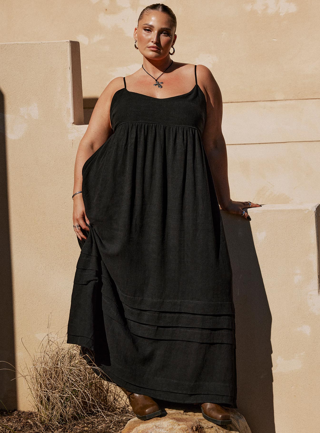 Linen maxi clearance