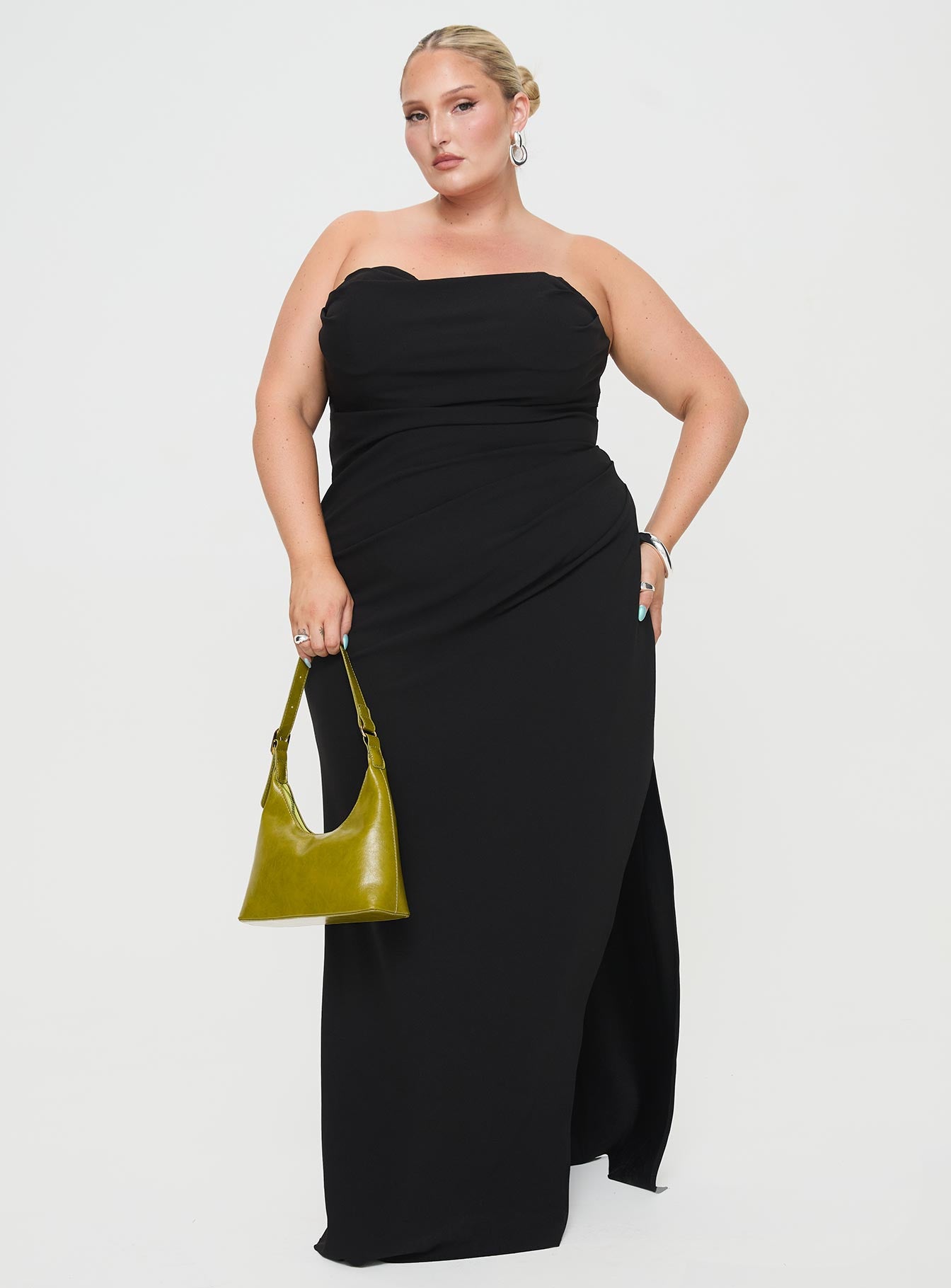 Plus size strapless maxi dress hotsell