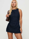 Ainsleigh Shift Denim Romper Mid Wash Tall