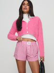 Back To It Boxer Shorts Pink Gingham