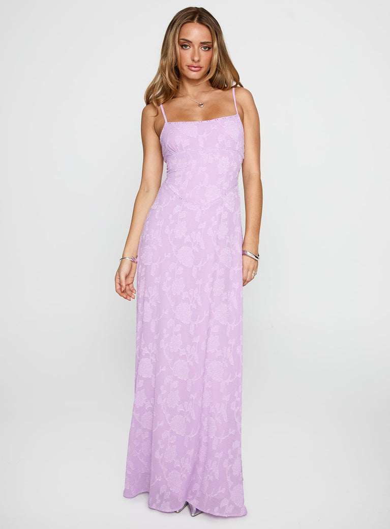 South Of France Maxi Dress Lilac