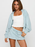 Down Low Fleece Skort Blue