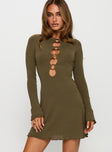 Dejonge Ring Mini Dress Olive