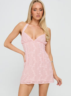 Aspyn Halter Mini Dress Pink