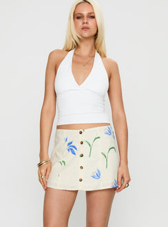   front view of model wearing Princess Polly Summer Sonnet Mini Skirt Multi Mini Skirts 