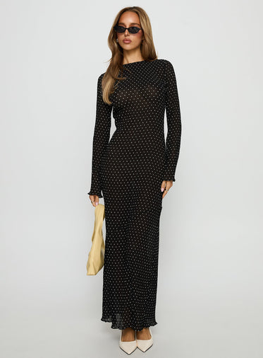 knee length dresses for ladies Long Sleeve T-Shirt Dress in Blue main image 1