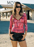 Beaming Long Sleeve Top Paisley