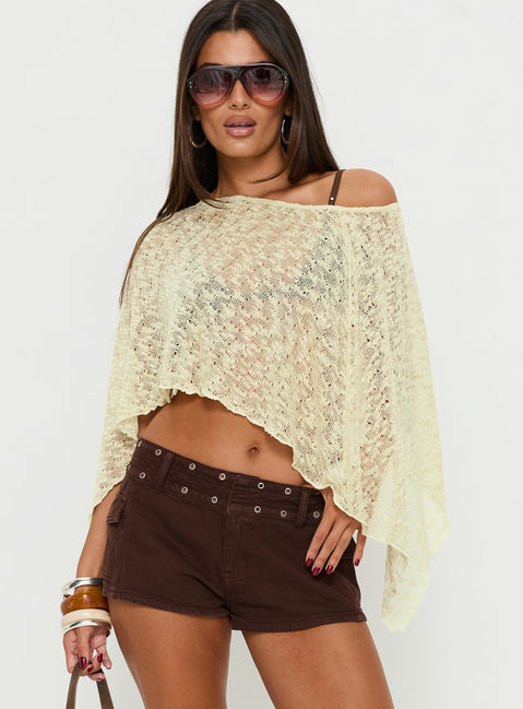 Nelida Sheer Poncho Green