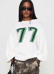 Summer 77 Knit Sweater White / Green