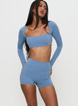 Touchdown Active Contour Short Blue