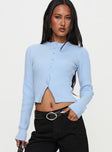 Suzu Long Sleeve Top Blue