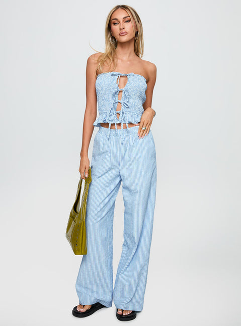 Sudden Sorcery Strapless Set Blue