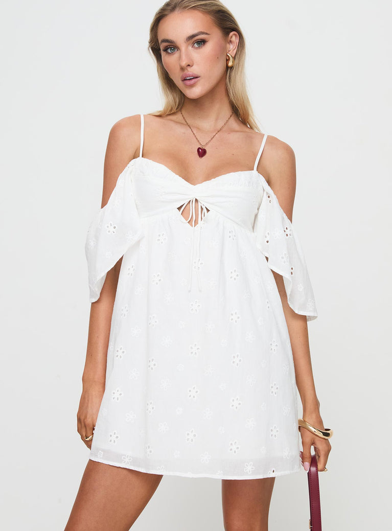Cene Mini Dress White