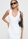 Springview Vest Top White