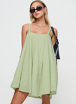 Jubilant Mini Dress Green