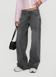 Ramos Low Rise Denim Jeans Grey Wash