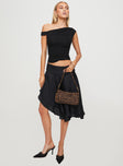 Legacy Midi Skirt Onyx