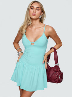 Win Me Over Playsuit Blue