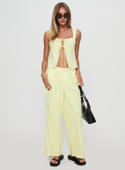 Such A Charmer Tie Up Set Yellow