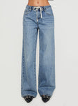 Mellowed Out Slouchy Jeans Mid Blue