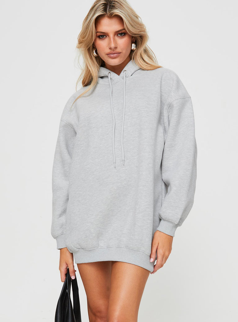 Alvon Hooded Sweatshirt Grey Princess Polly  Long 