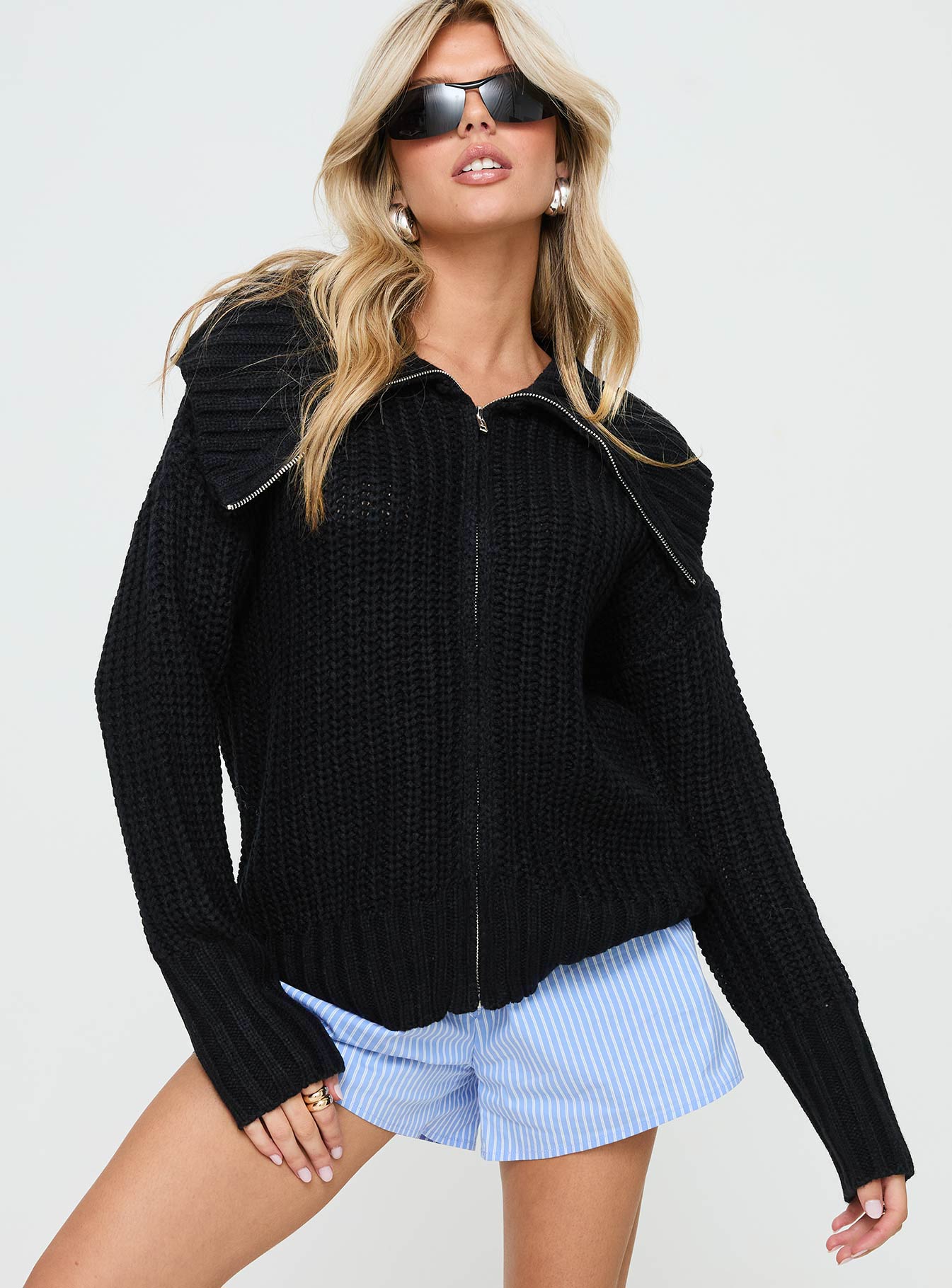 Liana Sweater Black Princess Polly  regular 